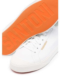 Santoni Low Top Lace Up Sneakers