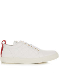 Balmain Low Top Quilted Leather Trainers