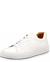 Buscemi Lyndon Leather Low Top Sneaker White