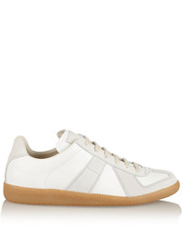 Maison Margiela Leather And Suede Sneakers
