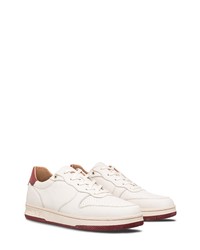 Clae Malone Sneaker In Off White Leather Red Ochre At Nordstrom
