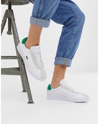 Lacoste Masters Trainers In White Leather