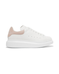 Alexander McQueen Med Leather Exaggerated Sole Sneakers