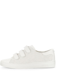 MICHAEL Michael Kors Michl Michl Kors Craig Perforated Leather Grip Strap Sneaker Optic White