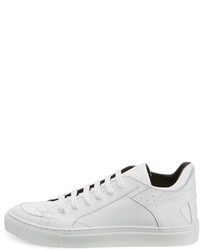 Mm6 Maison Martin Margiela Classic Leather Low Top Sneaker White