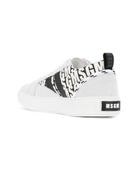 MSGM Monochrome Patterned Sneakers