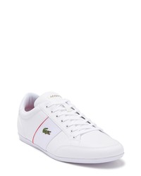 Lacoste Nivolor Leather Sneaker In Whtred At Nordstrom