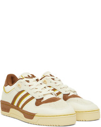 adidas Originals Off White Brown Rivalry Low 86 Sneakers