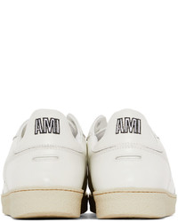 AMI Alexandre Mattiussi Off White Classic Low Top Sneakers