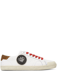 Saint Laurent Off White Court Classic Patches Sneakers