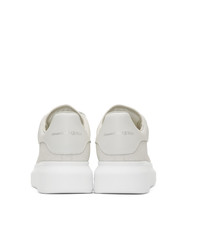 Alexander McQueen Off White Glitter Oversized Sneakers
