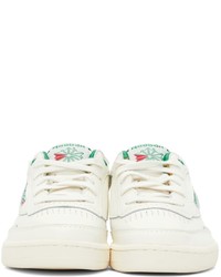 Reebok Classics Off White Green Club C Mid Ii Sneakers