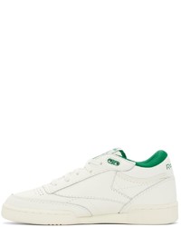 Reebok Classics Off White Green Club C Mid Ii Sneakers