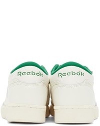 Reebok Classics Off White Green Club C Mid Ii Sneakers