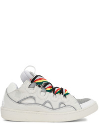 Lanvin Off White Grey Curb Sneakers