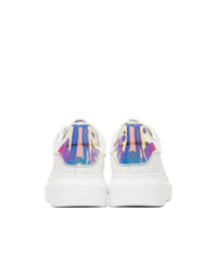 Alexander McQueen Off White Holographic Oversized Sneakers