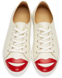 Charlotte Olympia Off White Kiss Me Sneakers