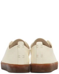Feit Off White Latex Low Sneakers