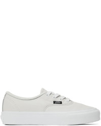 Vans Off White Leather Authentic Vlt Lx Sneakers