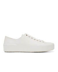 Jil Sander Off White Leather Sneakers