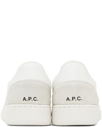 A.P.C. Off White Plain Sneakers