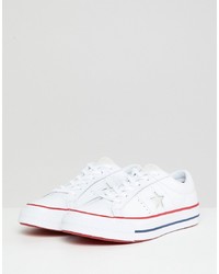 Converse One Star Leather Trainers In White