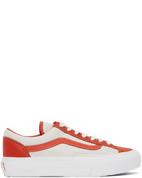 Vans Orange White Style 36 Vlt Lx Sneakers