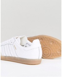 adidas Originals Samba Sneakers In White Texture