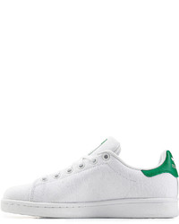 adidas Originals Stan Smith Embroidered Canvas Sneakers