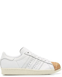 adidas Originals Superstar Leather And Cork Sneakers