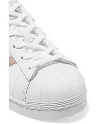 adidas Originals Superstar Matte And Metallic Leather Sneakers White