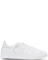 adidas Originals White Stan Smith Lea Sock Sneakers