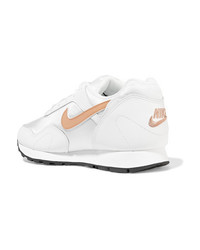 Nike Outburst Leather And Mesh Sneakers