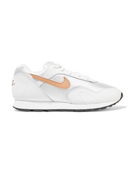 Nike Outburst Leather And Mesh Sneakers