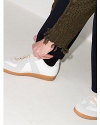 Maison Margiela Panelled Lace Up Sneakers