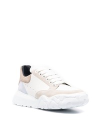 Alexander McQueen Panelled Lace Up Sneakers