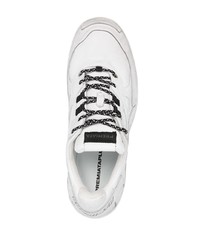 Premiata Panelled Leather Low Top Sneaker