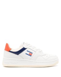 Tommy Jeans Panelled Leather Low Top Sneakers