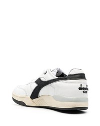 Diadora Panelled Low Top Leather Sneakers