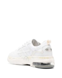 Premiata Panelled Low Top Leather Sneakers