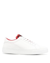 Gcds Panelled Low Top Leather Sneakers