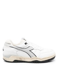Diadora Panelled Low Top Leather Sneakers