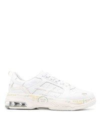 Premiata Panelled Low Top Leather Sneakers