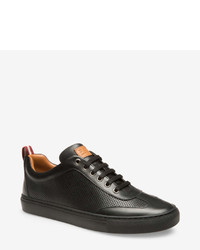 Bally Perforated Calf Leather Trainer In Black