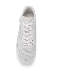 Hogan Perforated Lace Up Sneakers