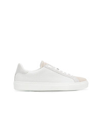 Eleventy Perforated Lace Up Sneakers