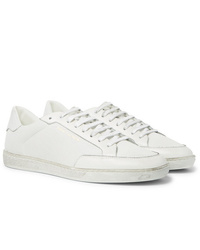 Saint Laurent Perforated Leather Sneakers