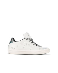 Leather Crown Perforated Logo Sneakers