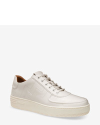 Bally Plain Calf Leather Sneakers In White