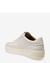 Bally Plain Calf Leather Sneakers In White